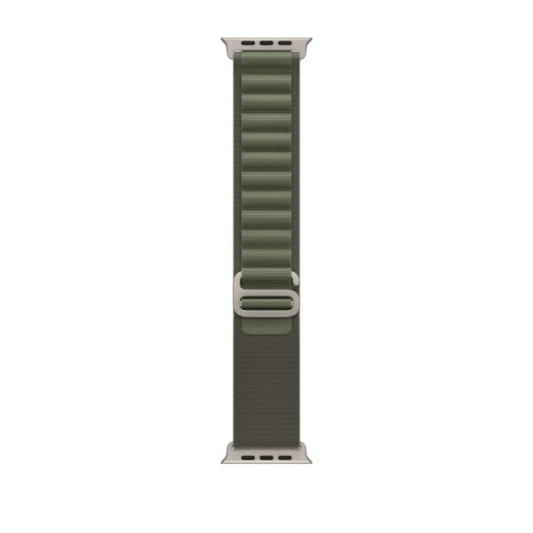 Apple Watch Ultra Titanium Case with Green Alpine Loop — изображение 3