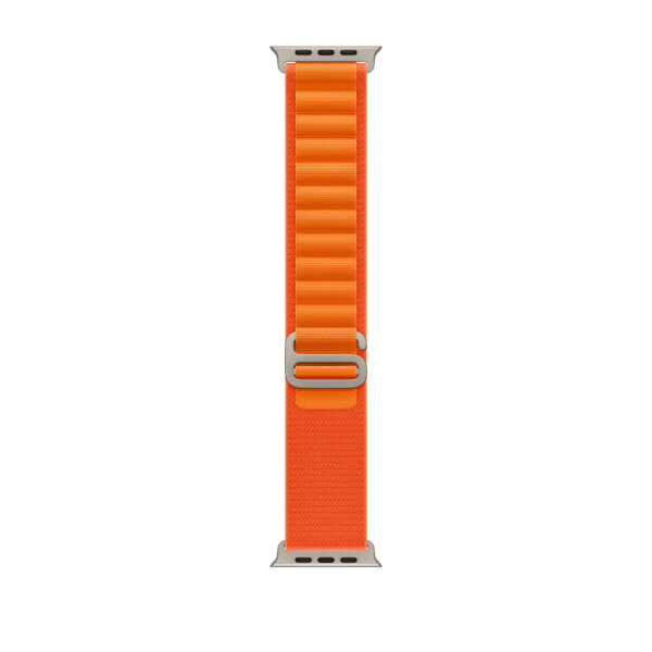 Apple Watch Ultra Titanium Case with Orange Alpine Loop — изображение 3